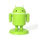 Andru Android Robot USB Cell Phone Travel Charger - Retail Packaging - Green