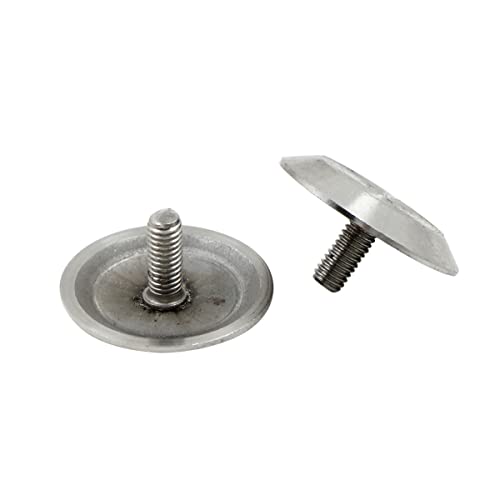 Markierungsnagel Straßenmarkierungen Parkplatzmarkierung Nagel Vermessungspunkte - Road Stud aus Rostfreier Stahl, mit spitzem Schaft, Zum Einschlagen oder Einbetonierung, 3,5 * 5cm, 10Stück