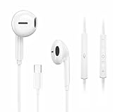 Écouteurs Filaires USB C pour iPhone 17/16/15 2026 Dernière Version Écouteurs Intra Auriculaires Hi FI Stéréo Typ C avec Microphone et Contrôle du Volume pour iPhone 17/16/15, Samsung S24/S23, iPad