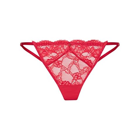 Ann Summers Sexy Lace Planet String Thongs for Women with lace Trim and Charm Detail - Lace G String - Barely There String Underwear - Thong Lingerie - Red Cover