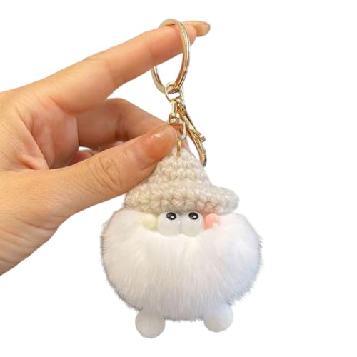 GHPKOTW Llavero Con Mosquetón Con Linda Felpa Suave Para Coche, Moto, Colgante Y Amuleto De La Suerte Para Decoraciones De Mochilas, Decoraciones De Bolsos Y Monederos.