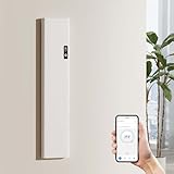 EMKE Radiador Eléctrico Mural por Convección 1000W Blanco – Bajo Consumo, Pantalla LCD, Programación Semanal, Control por App, Calefacción Inteligente, 1600×362×60 mm