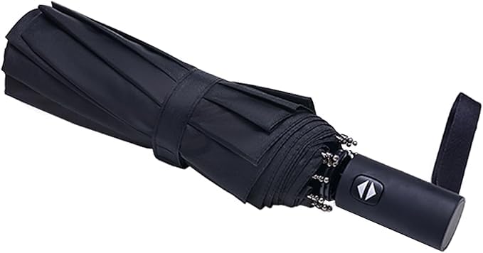 COSTAR Automatic Umbrella with Light Design Foldable - 3 Fold UV Protection UPF50 Umbrella with Travel Cover for Women Men Kids