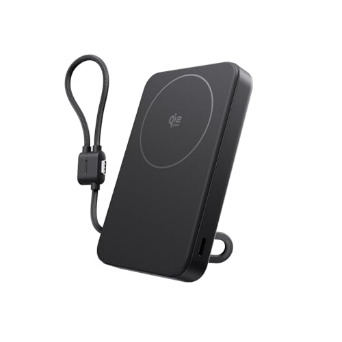 Batería externa magnética inalámbrica de 25 W con cable USB C de 36 W para iPhone 16
