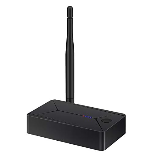 Esenlong Bluetooth 5. 0-sändare, trådlös ljudsändare koaxial/optisk fiber/AUX-ingång ljudadapter med extern antenn kompatibel med olika ljudenheter, inklusive TV, dator