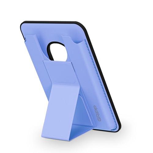Image of GRIPP Mag Pocket Stand Wallet Card Holder Compatible with Mag-Safe for iPhone 17 /16 /15 /14 /13 /12 Series & All Mag-Safe Phone Cases, Built-in Stand, Strong Magnetic Alignment - Light Blue