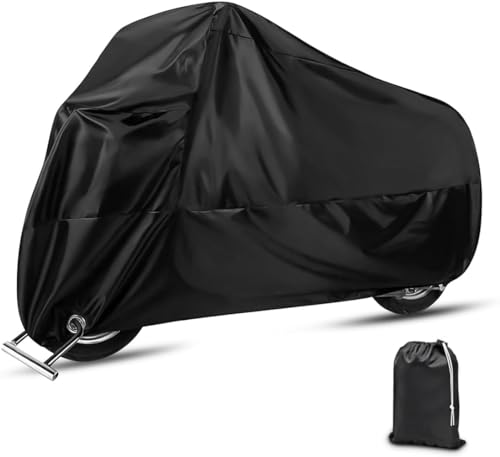 Motos, Outdoors Balabow Cubierta de Motocicleta, Funda para Moto Impermeable, Motocicleta Protectora Poliéster para Motocicletas como Honda, Yamaha, Suzuki, Harley y más...
