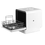 Countertop Dishwasher with 6L Built-in Water Tank Mini Dishwasher No Hookup Needed High-Temp& Air-Dry Function for Apartments& RVs