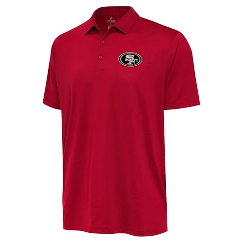Antigua Men's Scarlet San Francisco 49ers-Ellipse Performance Polo