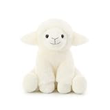 Apricot Lamb-Juguetes Peluche de Cordero Blanco Animal de Peluche Suave,Ideal para niños de 3 años o más y Adultos(Cordero Blanco,20cm)