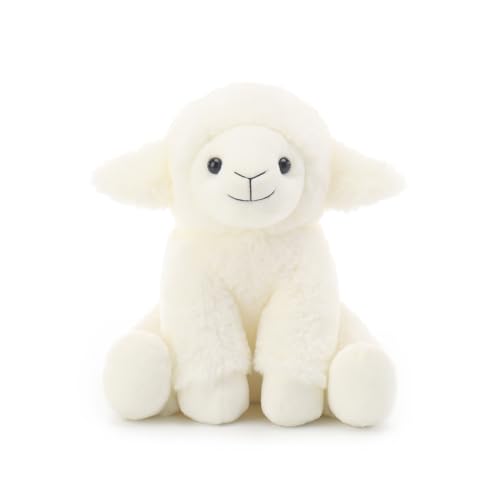 Apricot Lamb Toys Plush Cream Lamb Sheep Stuffed Animal with Fluffy Soft Ears (Cream Lamb, 8 Inches)