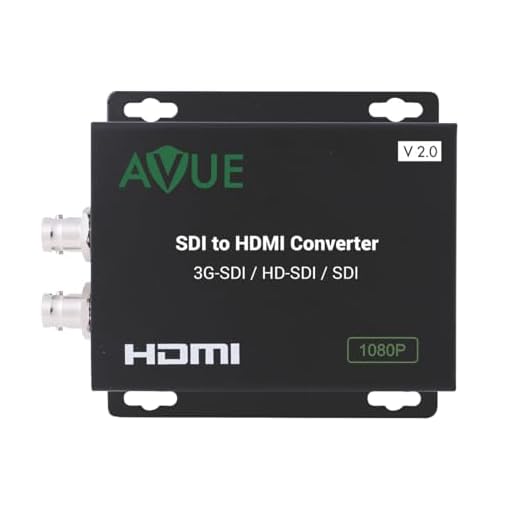 AVUE Conversor SDI para HDMI suporta saída SDI 3G-SDI/HD-SDI/SDI One looping, grau de transmissão