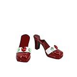 Yuanplate Nia Teppelin Cosplay Shoes Sandals Party Halloween Women Daily High Heels Shoes (Female, 9)
