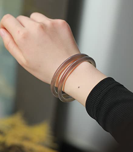 Image of Natural Agate Bracelet Bangle With Gift Box Free