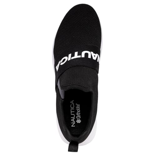 Image of Nautica Men's Slip-On Sneakers - Casual Fashion Shoes for Walking, in Medium & Wide Widths