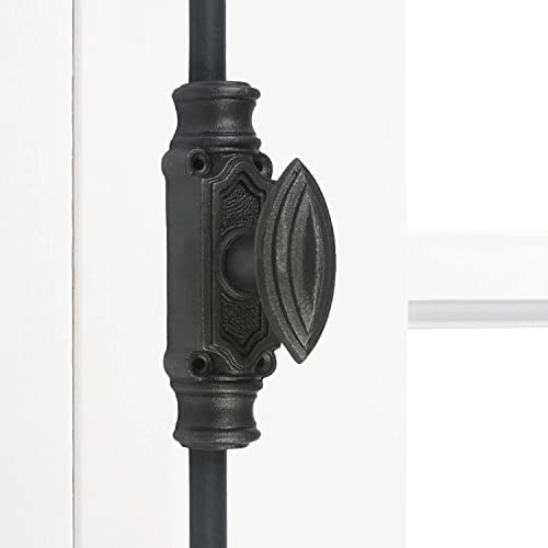 A29 Hardware 6 Feet Cast Iron Plain Style Window Cremone Bolt, Antique Iron Finish