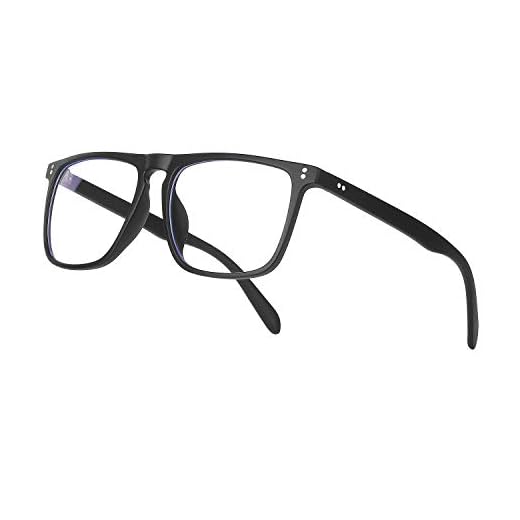 Ollrynns Gafas Luz Azul Lentes Antirreflejos para Ordenador Gaming Lectura Video, Gafas con Filtro de luz Azul para Hombre Mujer (627 Negro)
