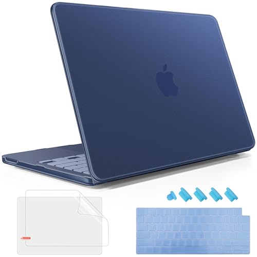 Image of May Chen Compatible with MacBook Neo 13 inch Model A3404 2026 Release, Slim & Lightweigh Frosted Finish Protective Case with Keyboard Cover&Screen Protector, Frosted Indigo