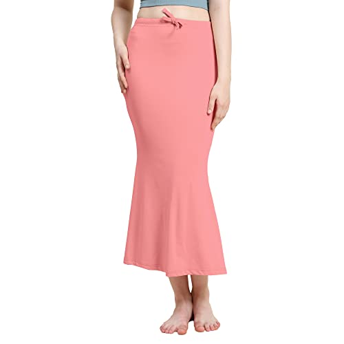 Image of Amazon Brand - Anarva Women Cotton Blended Saree Shapewear Regular Petticoat Skirt For Saree