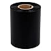 Produktbild Labelident Thermotransfer Eco Wachs Farbband Außenwicklung, schwarz - 110 mm x 300 m - für matte Papieretiketten, 1 Zoll Rollenkern, für Etikettendrucker 4 Zoll (101,6 mm) Druckbreite