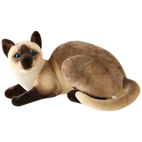 Stuffed Toys Cats Cuddly Toy, Plush Toy, Fluffy Kawaii Cat Cuddly Toy Stuffed Animal Plush Cushion Soft Toy for Cuddling, Soft Cushion Gift for Christmas Children Cover