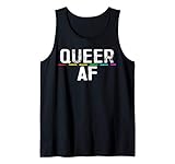 queer af shirt men women lgbt pride gift gay lesbian march canotta