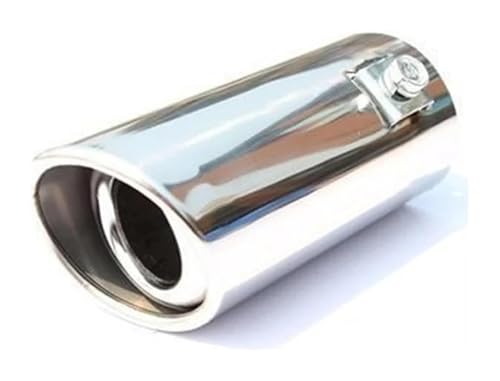 Tuyau d'échappement voiture inox anti-rouille pour embout A3 double sortie plate biseautée