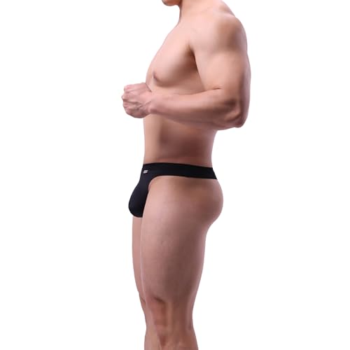 MuscleMate Men's Fitness Classic Thong G-String Underwear, Men's Stretch Comfort Thong G-String Underwear.4