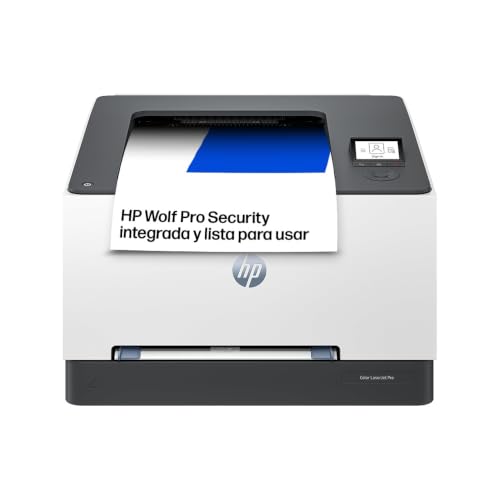 HP Color LaserJet Pro 3202dw 499R0F, Impresora Laser A4 a Doble Cara automática (25 ppm, Wi-Fi de Banda Dual, Wi-Fi Direct, USB 2.0, Procesador 1,2 GHz, Memoria 256MB, Smart App) Blanca y Azul