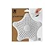 Umbra Starfish Abfluss Haarfänger mit 5 Starken Saugnäpfen – Silikon Abflusssieb und Haar Stopper für Dusche, Badewanne, Waschbecken und Spüle – Hält Abflüsse Frei von Haaren und Kleinteilen, Weiß