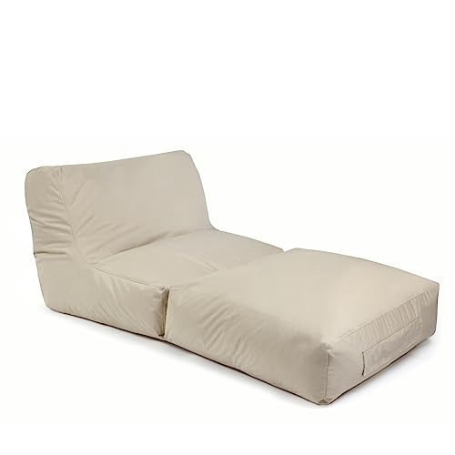 Peak Plus beige Der Outdoor-Sitzsack für den Garten und die Terrasse Ganzjährig Outdoor geeignet