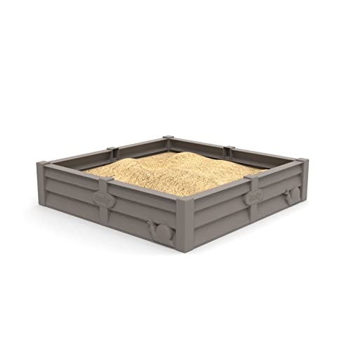 Smoby - Bac Square Garden - Bac à Sable ou Carré Potager pour Maisons Smoby - 76x76 cm - Bâche Incluse - 100% Plastique Recyclé - 850208