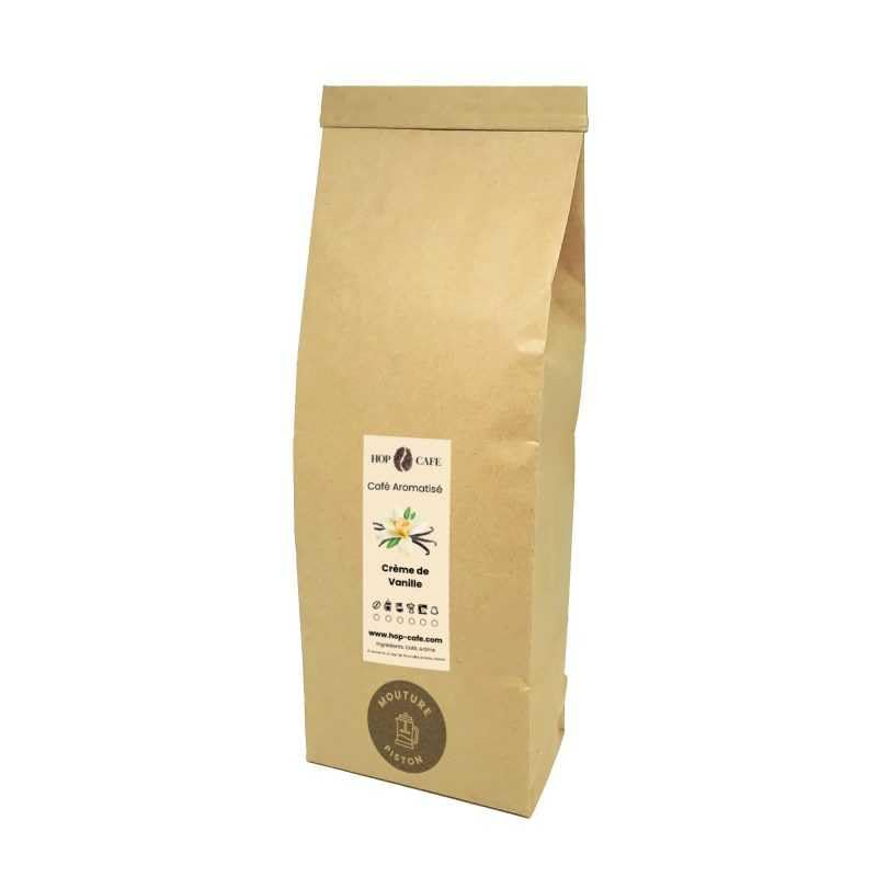 HOP CAFE Moulu Aromatisé Crème de Vanille • 500g