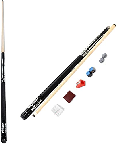 Taco de billar pool con grip de cuero flexible 145 cm