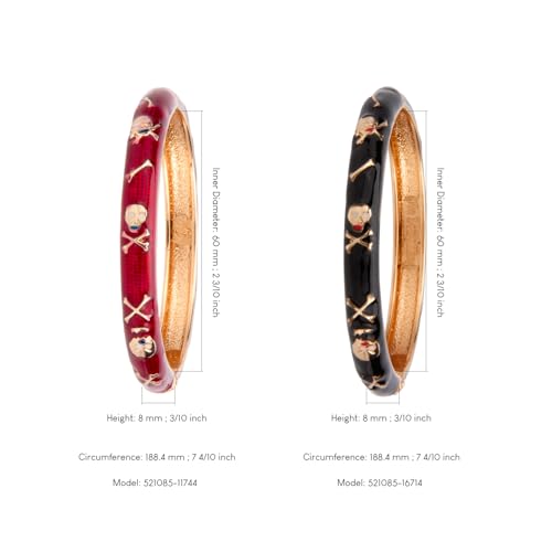 wynameleri Vintage Cloisonne Jewelry Handcrafted Skull Enameled Rose Gold Hinged Cuff Bracelet Bangles Gifts3