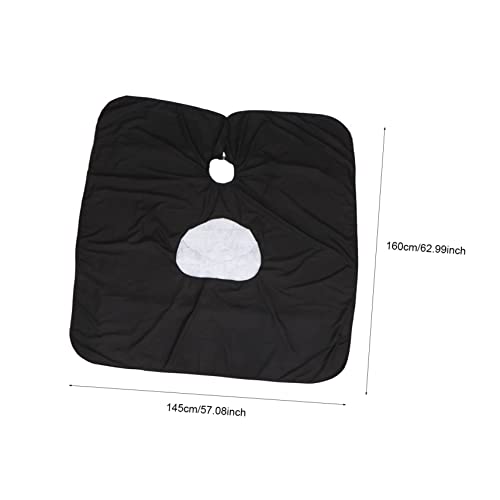 VILLCASE 3 Pçs Xale Preto Manto Preto Xampu Capa De Barbeiro Para Homem Avental De Barbeiro Capa De