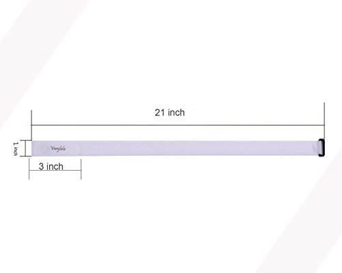 10 Pcs Versatile Hook And Loop Securing Straps Tie Downs Fastening Stabilizer Straps (1''X24'') (White) #TOP5