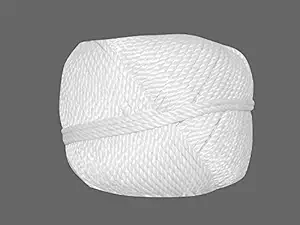 Crackle 4.0 MM Nylon Twisted Resham Dori Clothing Line String| Rope for Clothes Drying |Twisted Multi Ferrous Multipurpose Outdoor Clothes Drying Wire| Travel- Friendly Rope for Cloth |Length- 50 M| (White)