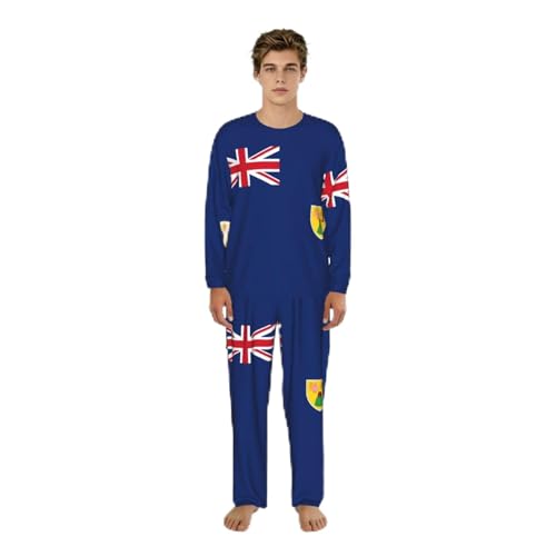 Ensembles de pyjama doux pour hommes S-3XL manches longues