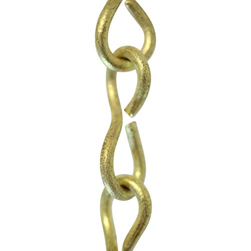 Image of RCH Hardware CH-20L-AD-3 Decorative Solid Brass Chain for Hanging Large Light Unwelded Wire (3 ft /1 Yard) (Acid Dipped)