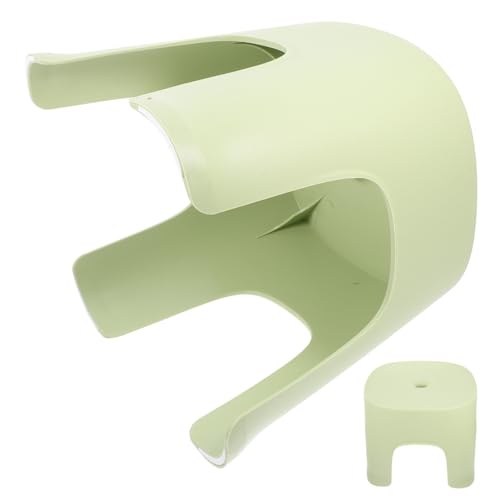 Wakauto Foot Stool Plastic Step Stool for Adults Lightweight Non-Slip Stacking Multi-use for Bathroom Living Room Office