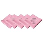Vileda Professional PURmicro Active Cloths,Red 5-Pack – High‑Performance Microfibre with PUR Coating for Fast,Streak‑Free,High‑Absorption Cleaning on Glass,Stainless Steel & Smooth Surfaces (38x35cm)