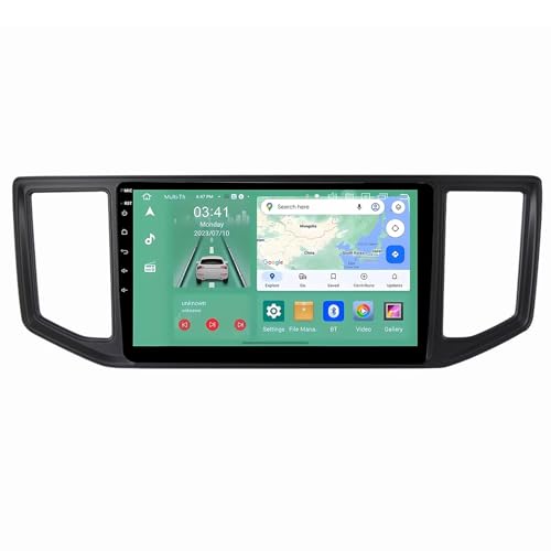 9 Pulgadas Doble DIN Android 15 Radio de Coche para VW Volkswagen Crafter 2017-2021 con CarPlay Cámara de Respaldo Controles del Volante GPS Navi Enlace al Espejo(G5 2G+32G)