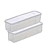 xingmo Lot de 2 Boîte Alimentaire,Boîte de Rangement, Aliments à Spaghetti Noodles Container à céréales Bocal, Stockage de Nourriture Boite (couleur aléatoire)