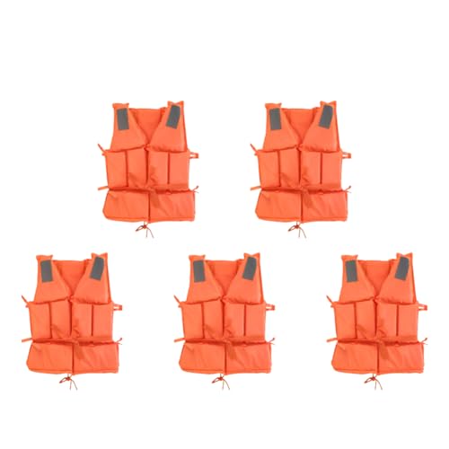 Ayuda de flotabilidad para Adultos de Arvalolet 5pcs, Chaleco de Seguridad de la Supervivencia de la Chaqueta de flotabilidad de Agua para Adultos con Supervivencia de los Deportes de Agua