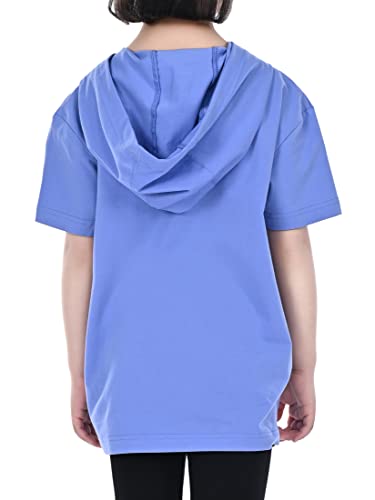 Girts Boys T-Shirt with Zipper Pocket,Cute Panda Cotton Tees Short Sleeve Tops for Kids,UV Protection Hoodies2