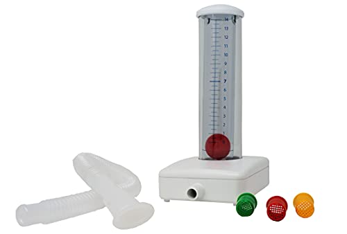 ATC IN-OUT - Entrenador de respiración para inhalación y exhalación, terapia, logopedia, terapia ocupacional, entrenamiento pulmonar, entrenador pulmonar, entrenador de respiración