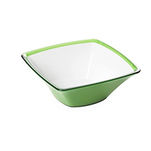 omada Design Ensaladera de 2,3 L, Cuenco de Cocina de acrílico irrompible, Lavable en lavavajillas, Fabricado en Italia, lìnea Square