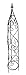 Produktbild DARO DEKO Metall Rankhilfe Obelisk schwarz 1 Stück - S - 105cm