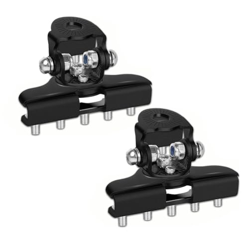 Akfldms Soportes para Luces LED, Soportes Universales de Acero Inoxidable para Barra de Luces LED, Ajustables, Color Negro.